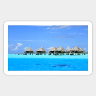 Overwater bungalows - Bora Bora Sticker